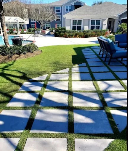 Artificial turf and paver project